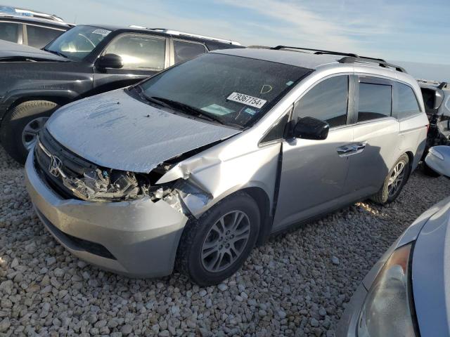 HONDA ODYSSEY EX 2012 silver  gas 5FNRL5H48CB076641 photo #1