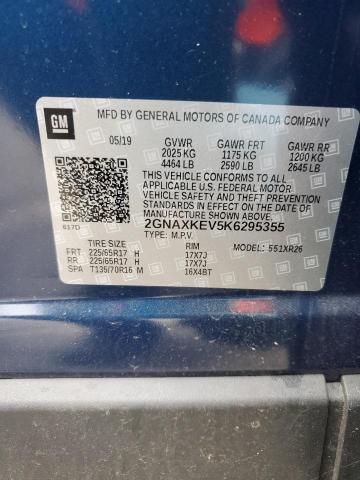 2019 CHEVROLET EQUINOX LT - 2GNAXKEV5K6295355