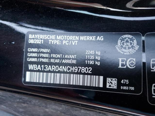 2022 BMW M440XI WBA13AR04NCH97802