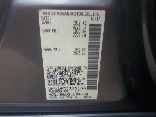 2018 NISSAN ALTIMA - 1N4AL3AP7JC135166