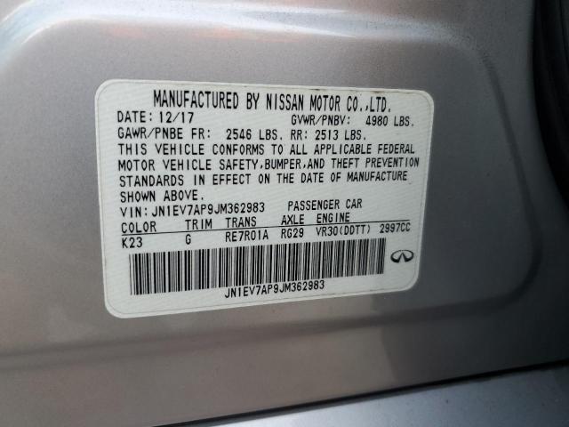 2018 INFINITI Q50 LUXE - JN1EV7AP9JM362983