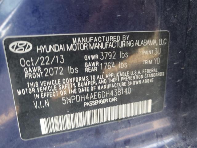 VIN 5NPDH4AE6DH438140 2013 HYUNDAI ELANTRA no.13