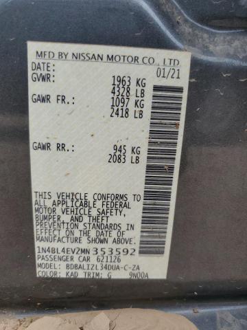 2021 NISSAN ALTIMA SL - 1N4BL4EV2MN353592
