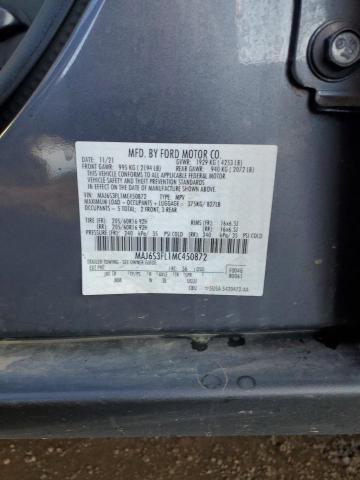 VIN MAJ6S3FL1MC450872 2021 FORD ECOSPORT no.13