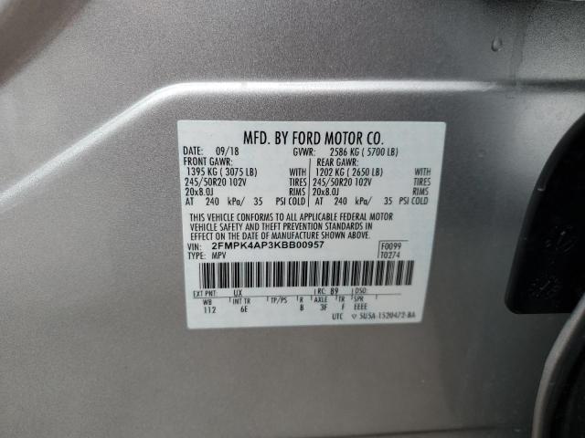 2019 FORD EDGE ST - 2FMPK4AP3KBB00957