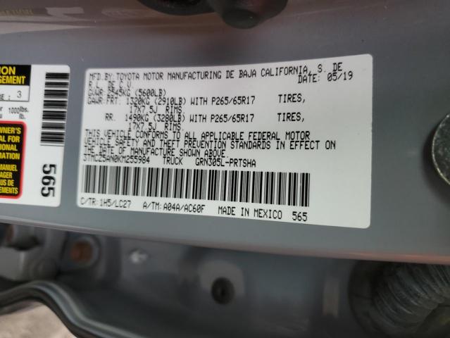 2019 TOYOTA TACOMA DOU - 3TMCZ5AN0KM255984