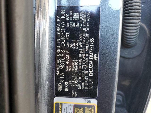 VIN KNDJ23AU3M7751785 2021 KIA Soul, LX no.13