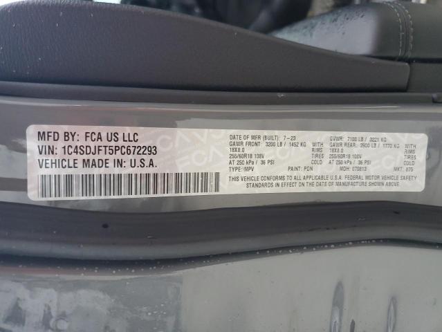 2023 DODGE DURANGO PU 1C4SDJFT5PC672293