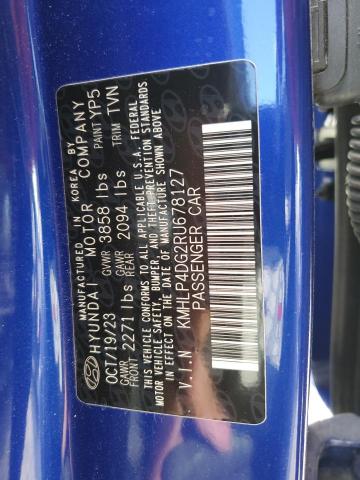 2024 HYUNDAI ELANTRA LI - KMHLP4DG2RU678127