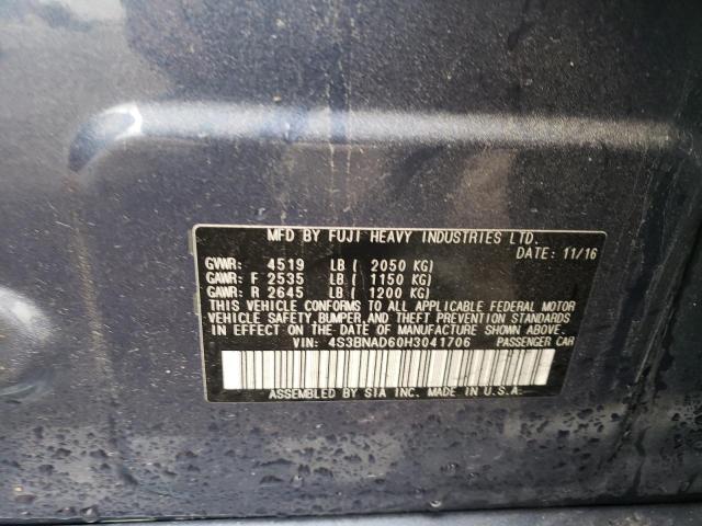 2017 SUBARU LEGACY 2.5 - 4S3BNAD60H3041706