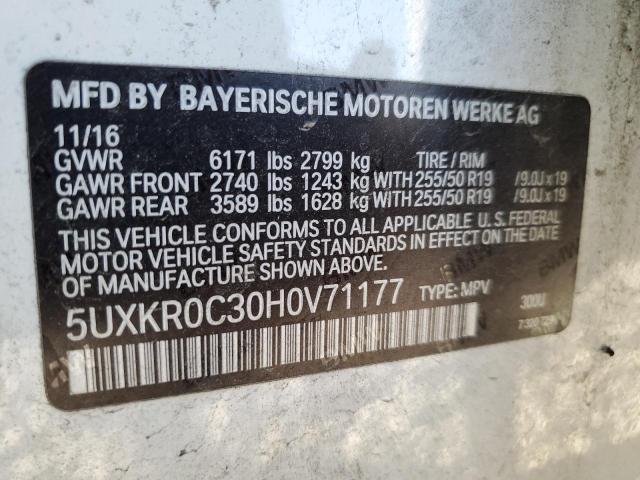 2017 BMW X5 XDRIVE3 - 5UXKR0C30H0V71177