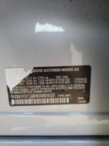 VIN 5UXKR0C39H0X80935 2017 BMW X5 no.13