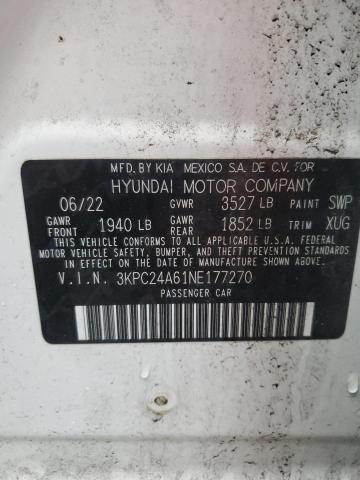 2022 HYUNDAI ACCENT SE - 3KPC24A61NE177270