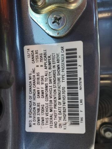 2015 HONDA CIVIC SE 2HGFB2F74FH517070