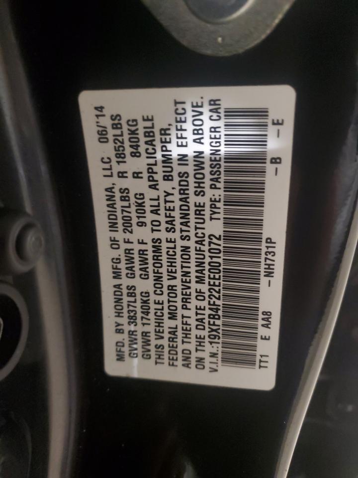 Lot #3033299867 2014 HONDA CIVIC HYBR