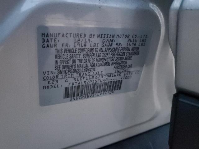 2020 NISSAN KICKS S - 3N1CP5BV3LL494704