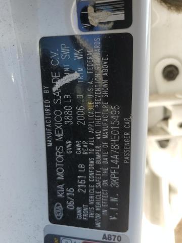 2017 KIA FORTE LX - 3KPFL4A78HE015496