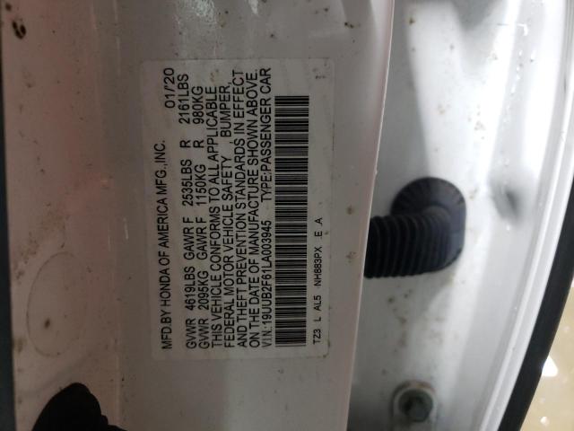 2020 ACURA TLX TECHNO - 19UUB2F61LA003945