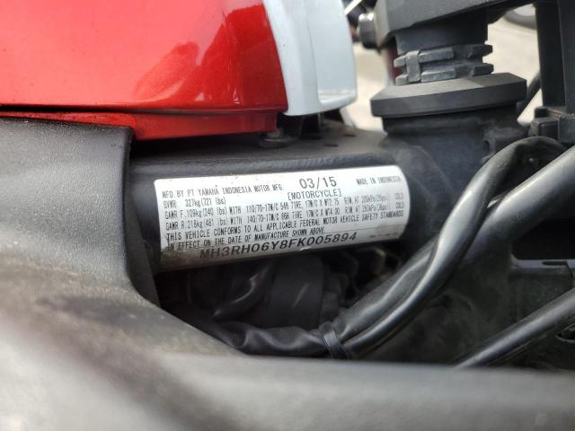 2015 YAMAHA YZFR3 MH3RH06Y8FK005894