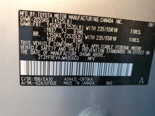 2018 TOYOTA RAV4 LIMIT - 2T3YFREV4JW495603