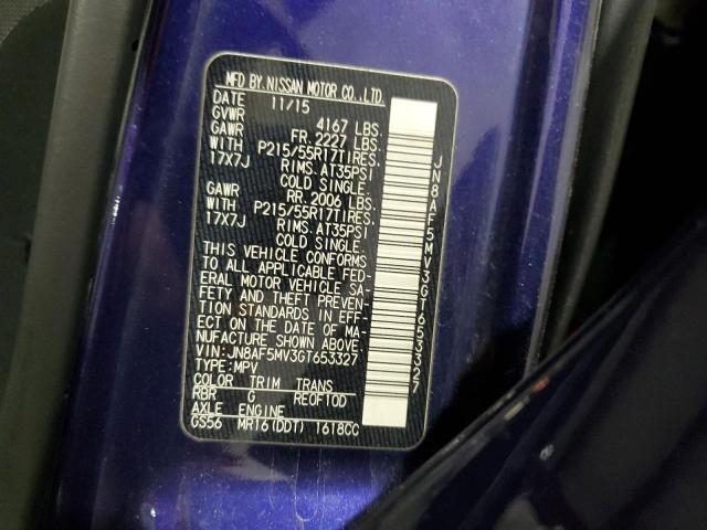 2016 NISSAN JUKE S - JN8AF5MV3GT653327