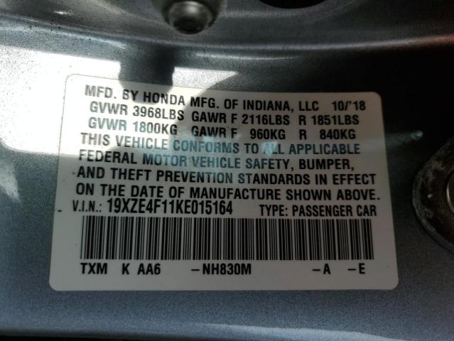 2019 HONDA INSIGHT LX 19XZE4F11KE015164