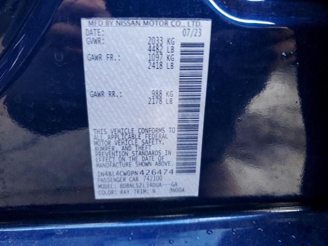 2023 NISSAN ALTIMA SR - 1N4BL4CW0PN426474