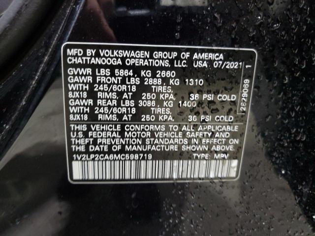2021 VOLKSWAGEN ATLAS SE - 1V2LP2CA6MC598719
