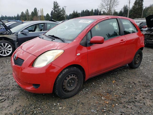 TOYOTA YARIS 2007 red  gas JTDJT923375058950 photo #1