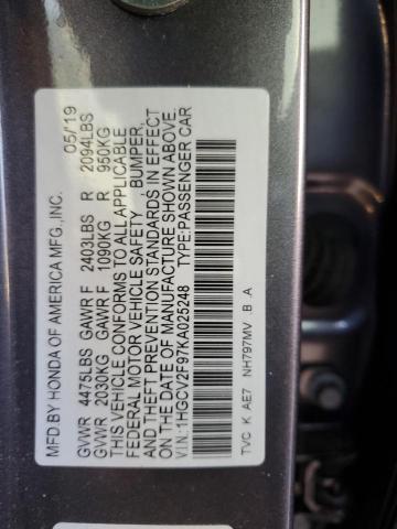 2019 HONDA ACCORD TOU - 1HGCV2F97KA025248