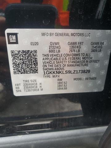 2020 GMC ACADIA SLE - 1GKKNKLS9LZ173829