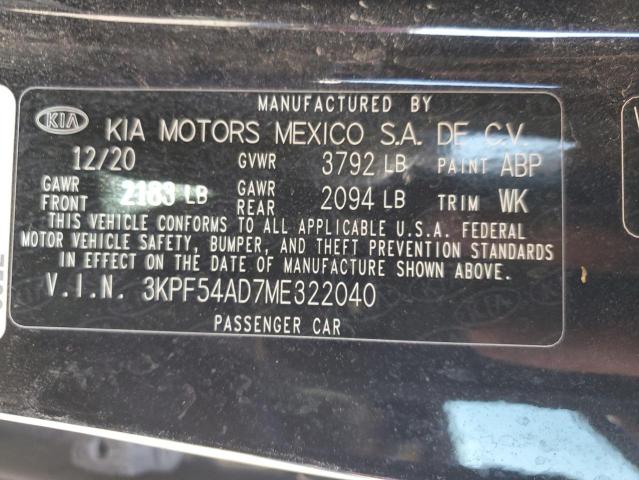 2021 KIA FORTE EX - 3KPF54AD7ME322040