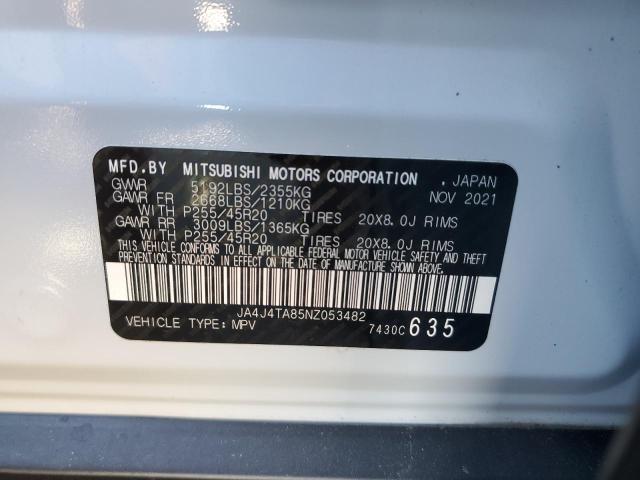 VIN JA4J4TA85NZ053482 2022 MITSUBISHI OUTLANDER no.13