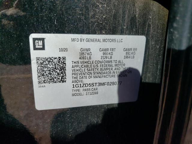 2021 CHEVROLET MALIBU LT - 1G1ZD5ST3MF028077