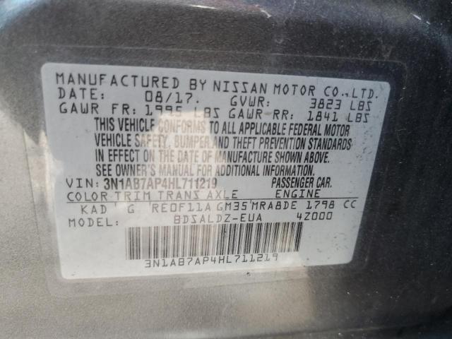 2017 NISSAN SENTRA S - 3N1AB7AP4HL711219