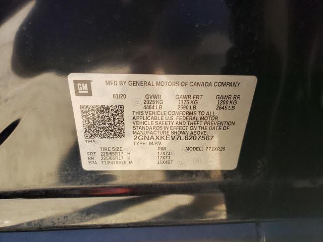 2020 CHEVROLET EQUINOX LT - 2GNAXKEV7L6207567