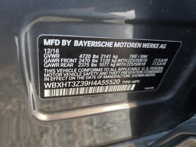 2017 BMW X1 XDRIVE2 - WBXHT3Z39H4A55520