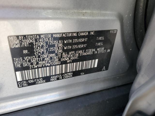 2021 TOYOTA RAV4 XLE - 2T3W1RFV1MW120860