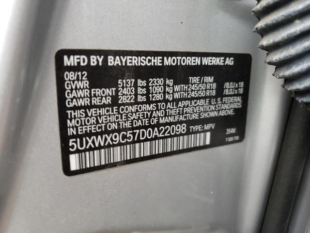 VIN 5UXWX9C57D0A22098 2013 BMW X3, Xdrive28I no.14