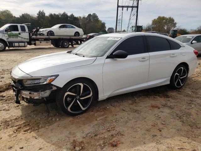 HONDA ACCORD SPO 2021 white  gas 1HGCV2F35MA003974 photo #1