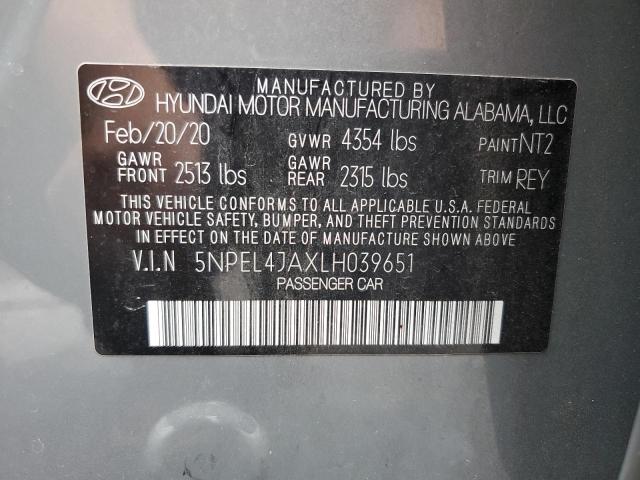 2020 HYUNDAI SONATA SEL - 5NPEL4JAXLH039651