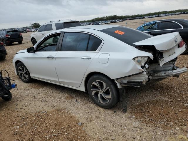 HONDA ACCORD LX 2016 white  gas 1HGCR2F30GA011800 photo #3