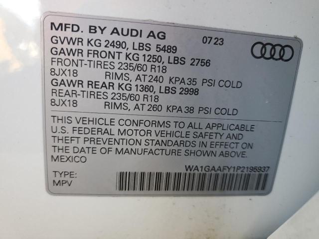 VIN WA1GAAFY1P2195937 2023 AUDI Q5 no.14