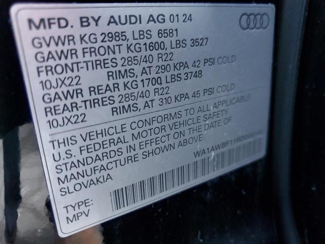 2024 AUDI SQ8 PREMIU WA1AWBF11RD008140