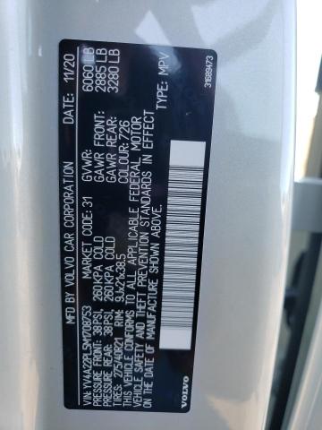 2021 VOLVO XC90 T6 IN - YV4A22PL5M1708753