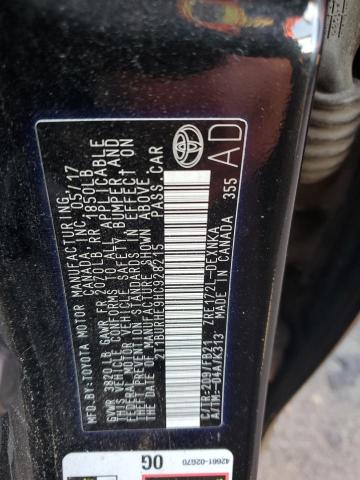 2017 TOYOTA COROLLA L - 2T1BURHE9HC928215