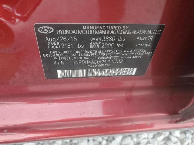 2016 HYUNDAI ELANTRA SE - 5NPDH4AE0GH750782