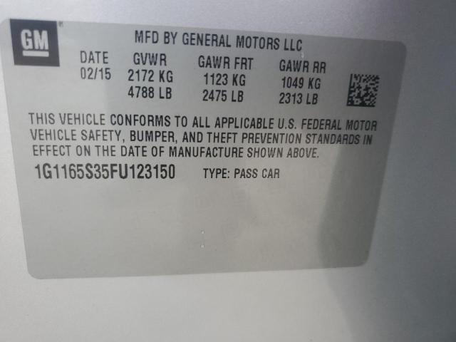 2015 CHEVROLET IMPALA LTZ - 1G1165S35FU123150