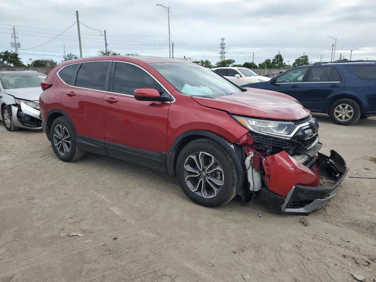 Lot #3030746099 2021 HONDA CR-V EX