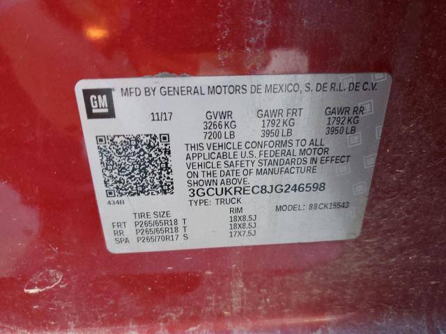 2018 CHEVROLET SILVERADO - 3GCUKREC8JG246598